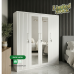 Marcus Large  All Metal Compact Cabinet with Two Full size Mirror