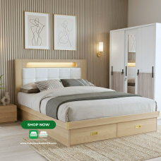 Aura with Under Storage Double size bed frame