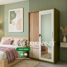 Justin All Metal Two Door Sliding Door Cabinet