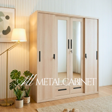 Amara All Metal Wardrobe Cabinet 