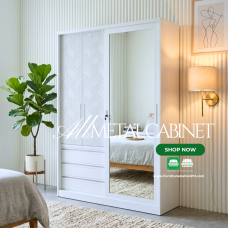Verona Wave All Metal Wardrobe Cabinet Verona Wave All Metal Wardrobe Cabinet