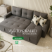Athens L-Shape Sleeper Sofa Bed with hidden storage