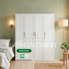 Bernice Swing door All Metal Wardrobe Cabinet