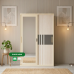 Abriana All-Metal Sliding Door Wardrobe Cabinet Abriana All-Metal Sliding Door Wardrobe Cabinet