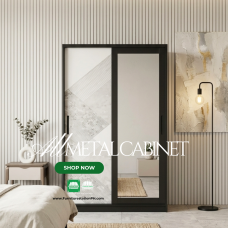 Brix All Metal Wardrobe Cabinet