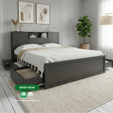 Ruth Four Storage Queen size bed frame
