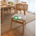 Caseo Rattan Back Dining set for Six Light Oak Color
