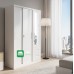 Berna  All Metal Wardrobe Cabinet with Sliding and Swing doors