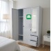 Berna  All Metal Wardrobe Cabinet with Sliding and Swing doors