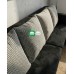 Regina Lshape Reversible Sofa in Gray Black design pillows