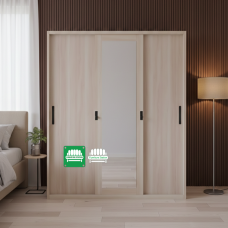 Vecna All Metal Sliding Three Door Cabinet with Mirror Vecna All Metal Sliding Three Door Cabinet with Mirror