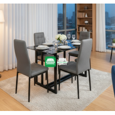 Onyx Luxe Dining set for Four (4)