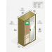 Justin All Metal Two Door Sliding Door Cabinet