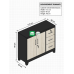 Axis Multi-Functional (Mix Material) Metal & MDF Cabinet Axis Multi-Functional (Mix Material) Metal & MDF Cabinet
