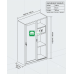 Aero Premium White All Metal  Sliding Door Wardrobe