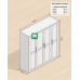 Bernice Swing door All Metal Wardrobe Cabinet