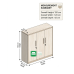 Jackie All Metal Midi Wardrobe Cabinet (Best for childrens clothes) Jackie All Metal Midi Wardrobe Cabinet (Best for childrens clothes)