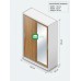 Alex Oak color All Metal Wardrobe Cabinet Alex Oak color All Metal Wardrobe Cabinet