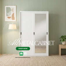 Aero Premium White All Metal Sliding Door Wardrobe Aero Premium White All Metal Sliding Door Wardrobe