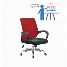 WFH Home/ Office Mid back chair Red