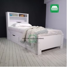 Bella Single Bed with HB and side storage