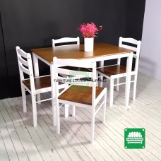 Tidy White Dining set for Four