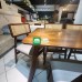Caseo Rattan Back  Dining set for Six Walnut Color