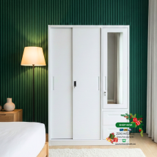 Berna All Metal Wardrobe Cabinet with Sliding and Swing doors Berna All Metal Wardrobe Cabinet with Sliding and Swing doors