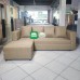 Venus Lshape sofa Linen Oatmeal Beige