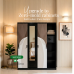 Basti All Metal Wardrobe Cabinet Basti All Metal Wardrobe Cabinet