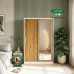 Alex Oak color All Metal Wardrobe Cabinet Alex Oak color All Metal Wardrobe Cabinet