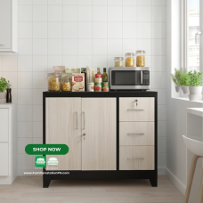 Axis Multi-Functional (Mix Material) Metal & MDF Cabinet