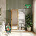 Alex Oak color All Metal Wardrobe Cabinet Alex Oak color All Metal Wardrobe Cabinet