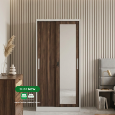 Apex Slim All Metal Sliding Wardrobe Cabinet