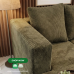 Venus Lshape sofa Suede Olive green Venus Lshape sofa Suede Olive green