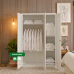 Ridge All Metal Wardrobe Cabinet