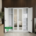 Marcus Large  All Metal Compact Cabinet with Two Full size Mirror