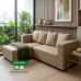Venus Lshape sofa Linen Oatmeal Beige