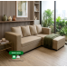 Venus Lshape sofa Linen Oatmeal Beige