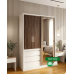 Elektra Two Tone color  All-Metal Wardrobe Cabinet