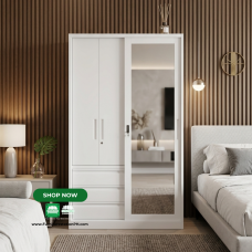 Brixen All Metal Wardrobe Cabinet