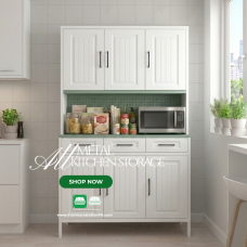 Amos Modern All-Metal Kitchen Storage Cabinet Amos Modern All-Metal Kitchen Storage Cabinet