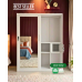 Elektra All-Metal Dual Door Wardrobe Cabinet with Mirror