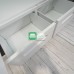 Bruce All Metal Two Door Sliding Door Cabinet Light Oak