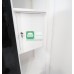Berkley All Metal Compact Cabinet with Tempered Tint Glass Door