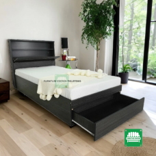 Belmont Single size bed frame with storage