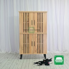 Two Layer Shoe Cabinet Fits 18 pairs