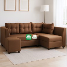 Ellis L shape sofa with stool