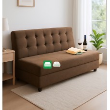 Kristen Two Seater Sofa in Dark Brown