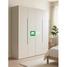 Georgia Minimalist  Four  Door Wardrobe Cabinet 